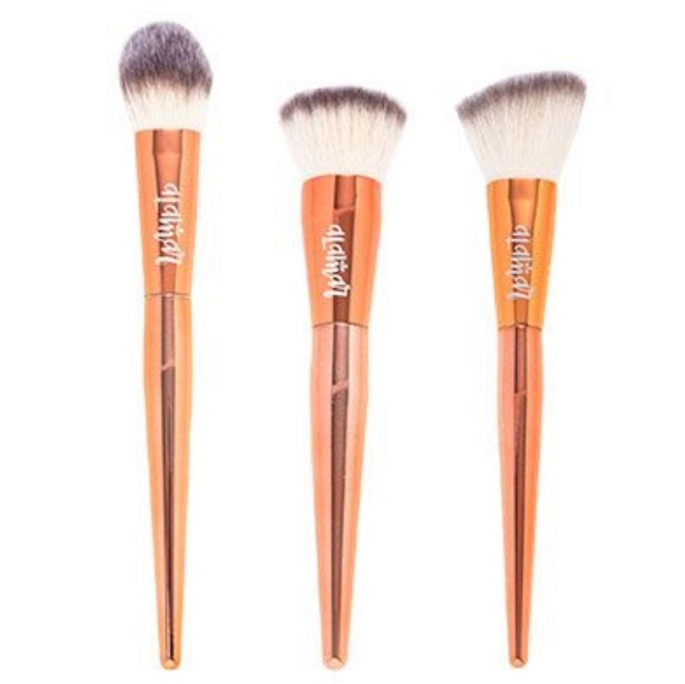 Alamar Cosmetics -Complexion Brush Trio- Rose Gold